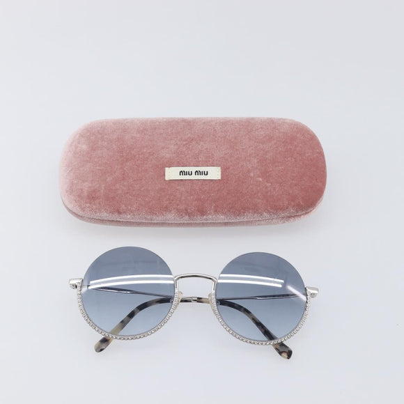 Miu Miu Sunglasses metal Silver Auth BA15179