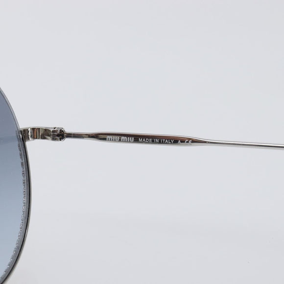 Miu Miu Sunglasses metal Silver Auth BA15179