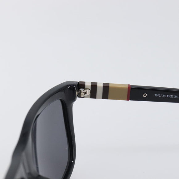 BURBERRY Nova Check Sunglasses plastic Black Auth BA15180