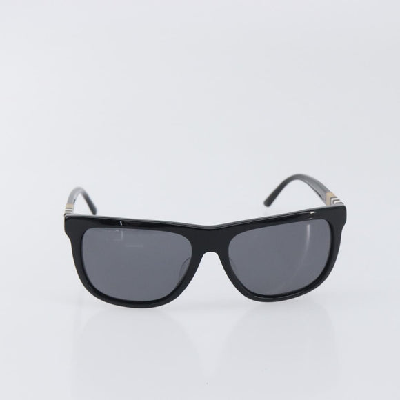 BURBERRY Nova Check Sunglasses plastic Black Auth BA15180
