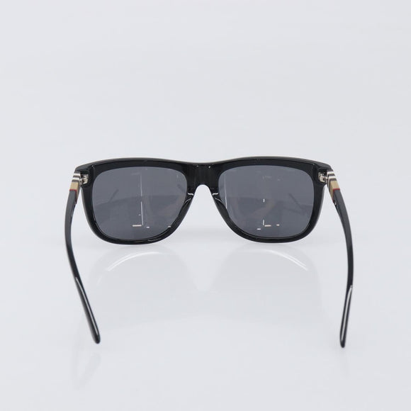 BURBERRY Nova Check Sunglasses plastic Black Auth BA15180
