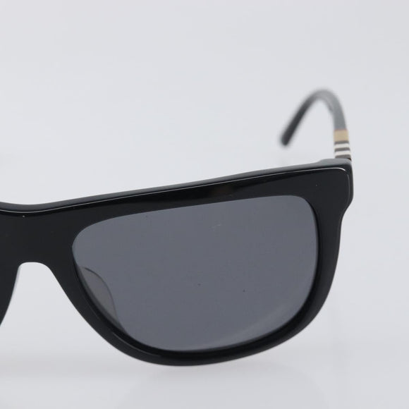 BURBERRY Nova Check Sunglasses plastic Black Auth BA15180