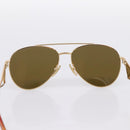 PRADA Sunglasses metal Brown Auth BA15182M-9
