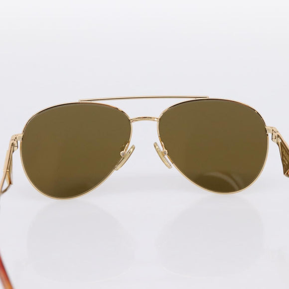 PRADA Sunglasses metal Brown Auth BA15182M