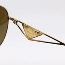 PRADA Sunglasses metal Brown Auth BA15182M-10