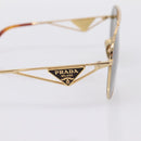 PRADA Sunglasses metal Brown Auth BA15182M-4