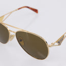 PRADA Sunglasses metal Brown Auth BA15182M-8