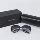 BVLGARI Sunglasses Plastic Black Silver Auth BA15183-12