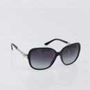 BVLGARI Sunglasses Plastic Black Silver Auth BA15183-13