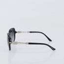 BVLGARI Sunglasses Plastic Black Silver Auth BA15183-3
