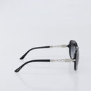 BVLGARI Sunglasses Plastic Black Silver Auth BA15183-4