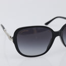 BVLGARI Sunglasses Plastic Black Silver Auth BA15183-5