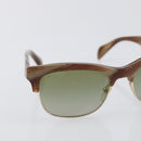 PRADA Sunglasses plastic Brown Auth BA15184-5