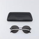 BALENCIAGA Rimless Sunglasses metal Black Auth BA15185M-12