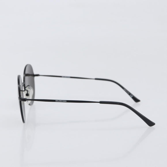 BALENCIAGA Rimless Sunglasses metal Black Auth BA15185M