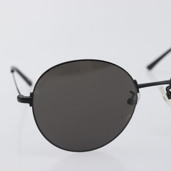 BALENCIAGA Rimless Sunglasses metal Black Auth BA15185M