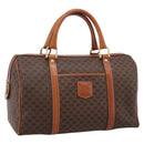 CELINE Macadam Canvas Hand Bag PVC Leather Brown Gold Auth BA15189A-1