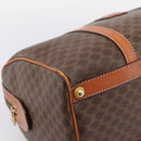 CELINE Macadam Canvas Hand Bag PVC Leather Brown Gold Auth BA15189A-14