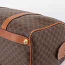 CELINE Macadam Canvas Hand Bag PVC Leather Brown Gold Auth BA15189A-15