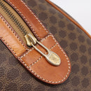 CELINE Macadam Canvas Hand Bag PVC Leather Brown Gold Auth BA15189A-10