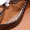 CELINE Macadam Canvas Hand Bag PVC Leather Brown Gold Auth BA15189A-21