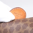 CELINE Macadam Canvas Hand Bag PVC Leather Brown Gold Auth BA15189A-12