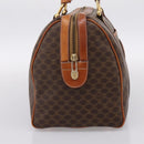 CELINE Macadam Canvas Hand Bag PVC Leather Brown Gold Auth BA15189A-3