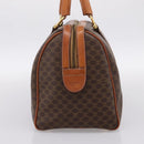 CELINE Macadam Canvas Hand Bag PVC Leather Brown Gold Auth BA15189A-4
