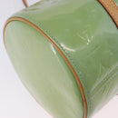 LOUIS VUITTON Monogram Vernis Bedford Hand Bag Baby Blue M91007 LV Auth BA15190A-9