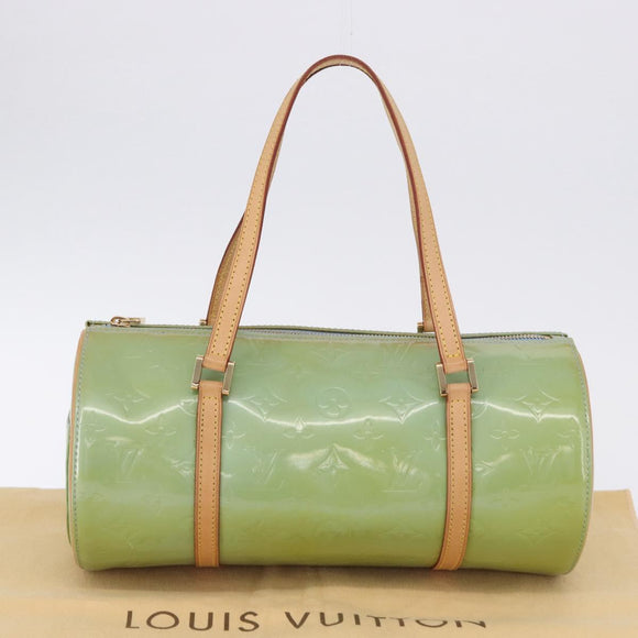 LOUIS VUITTON Monogram Vernis Bedford Hand Bag Baby Blue M91007 LV Auth BA15190A