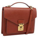 LOUIS VUITTON Epi Monceau 28 Hand Bag Brown M52123 LV Auth BA15191-1
