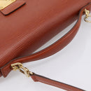 LOUIS VUITTON Epi Monceau 28 Hand Bag Brown M52123 LV Auth BA15191-7