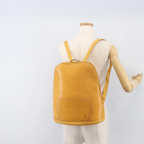 LOUIS VUITTON Epi Gobelins Backpack Yellow M52299 LV Auth BA15192