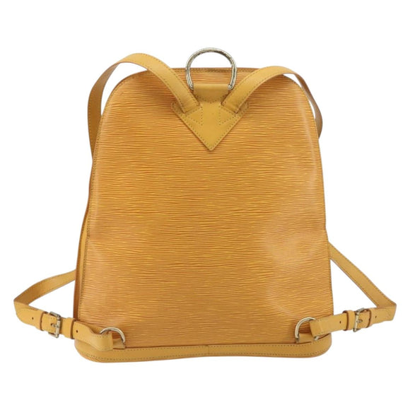 LOUIS VUITTON Epi Gobelins Backpack Yellow M52299 LV Auth BA15192