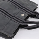 HERMES Fourre Tout PM Hand Bag cotton Gray Silver Auth BA15196-6