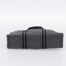 HERMES Fourre Tout PM Hand Bag cotton Gray Silver Auth BA15196-9