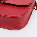 LOUIS VUITTON Epi Saint Cloud GM Shoulder Bag Red M52197 LV Auth BA15197-14