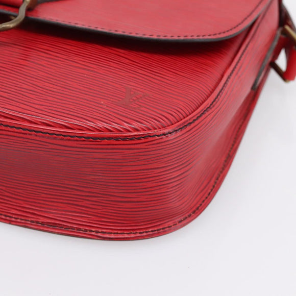 LOUIS VUITTON Epi Saint Cloud GM Shoulder Bag Red M52197 LV Auth BA15197