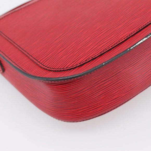LOUIS VUITTON Epi Saint Cloud GM Shoulder Bag Red M52197 LV Auth BA15197