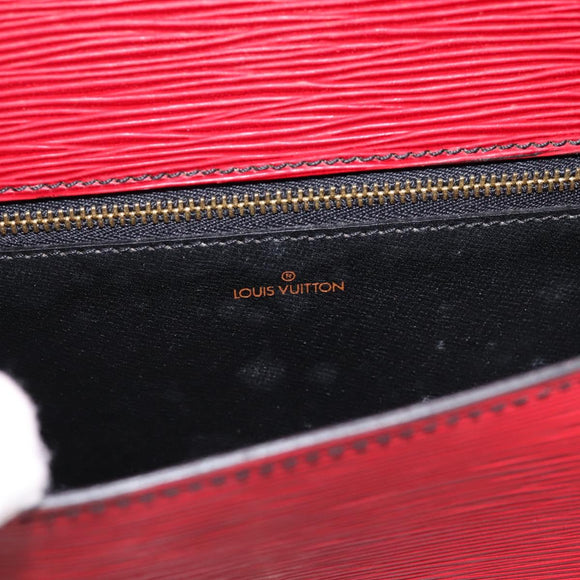 LOUIS VUITTON Epi Saint Cloud GM Shoulder Bag Red M52197 LV Auth BA15197