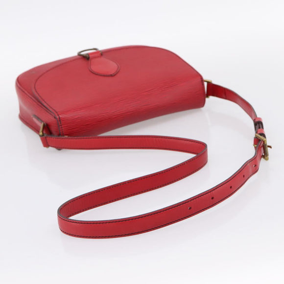 LOUIS VUITTON Epi Saint Cloud GM Shoulder Bag Red M52197 LV Auth BA15197