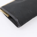 Christian Dior Trotter Canvas Clutch Bag Nylon Black Gold Auth BA15198-11