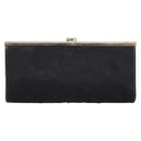 Christian Dior Trotter Canvas Clutch Bag Nylon Black Gold Auth BA15198-3