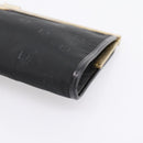 Christian Dior Trotter Canvas Clutch Bag Nylon Black Gold Auth BA15198-8