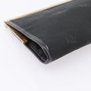 Christian Dior Trotter Canvas Clutch Bag Nylon Black Gold Auth BA15198-9