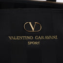 VALENTINO Hand Bag Nylon Black Gold Auth BA15199-10
