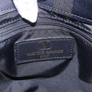 VALENTINO Hand Bag Nylon Black Gold Auth BA15199-12