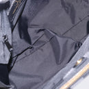 VALENTINO Hand Bag Nylon Black Gold Auth BA15199-11