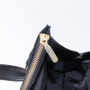 VALENTINO Hand Bag Nylon Black Gold Auth BA15199-19