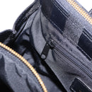 VALENTINO Hand Bag Nylon Black Gold Auth BA15199-21